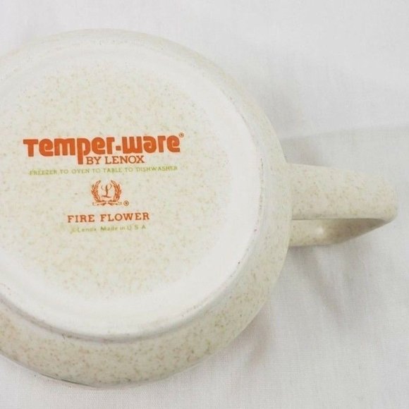 Temperware by Lenox Fire Flower Creamer Vintage - Picture 12 of 13
